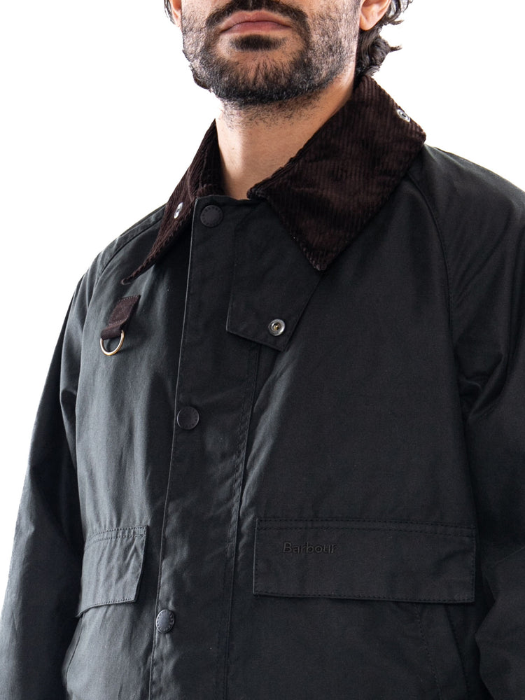 Barbour Long Spey Wax Jacket Sage - Giacca Uomo Verde MWX2594 SG51 BARBOUR 