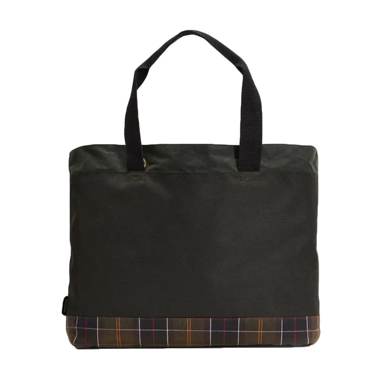 Barbour Field Wax Tote Bag Sage / Classic - Borsa a Tracolla Verde 262MUBA0750 SG91 BARBOUR 