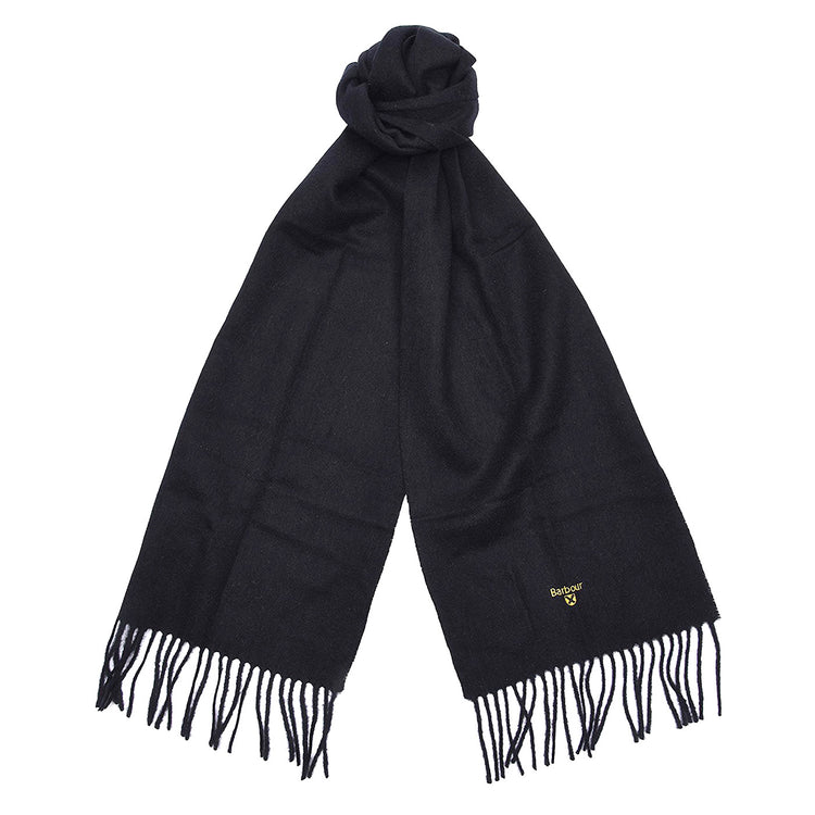 Barbour Plain Lambswool Scarf Black - Sciarpa Nera 262MUSC0008 BK11 BARBOUR 