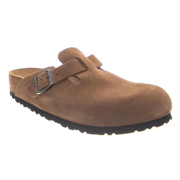 Boston Suede Leather Dark Tea - Sandali Calzata Stretta Uomo/Donna Marroni 1032795 DKT BIRKENSTOCK 