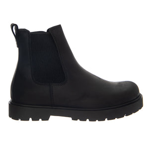 Birkenstock Highwood Slip On Mid S Oiled Leather Black - Stivaletti Uomo Neri in Pelle Oliata<BR/><BR/> 1033139 BLK BIRKENSTOCK 