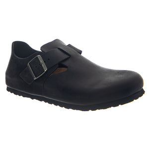 London Oiled Leather Narrow Fit - Scarpe Uomo / Donna Nere 166543 BLK BIRKENSTOCK 