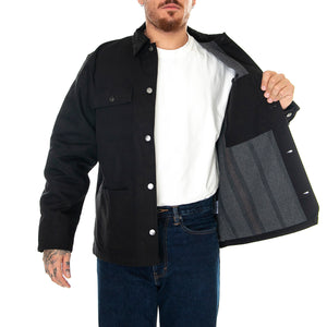 MICHIGAN COAT BLACK / BLACK RIGID - Giacca Uomo Nera I015261 00E01 CARHARTT WIP 