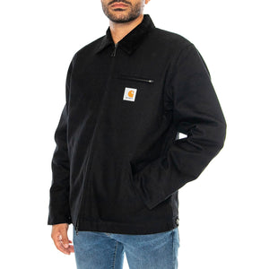 DETROIT JACKET BLACK / BLACK RIGID - Giacca Uomo Nera I015264 00E01 CARHARTT WIP 