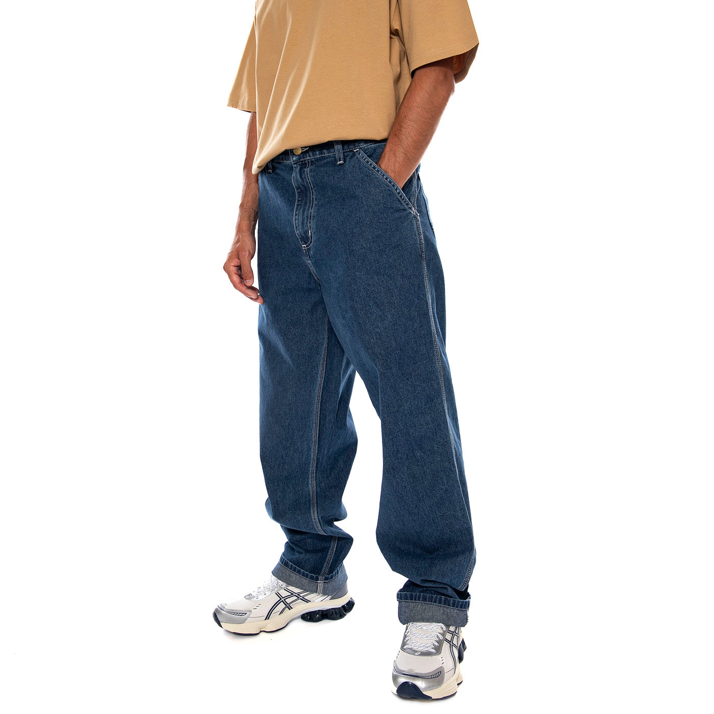 SIMPLE PANT BLUE - Pantaloni Denim Jeans Uomo Blu I022947 0106 CARHARTT WIP 