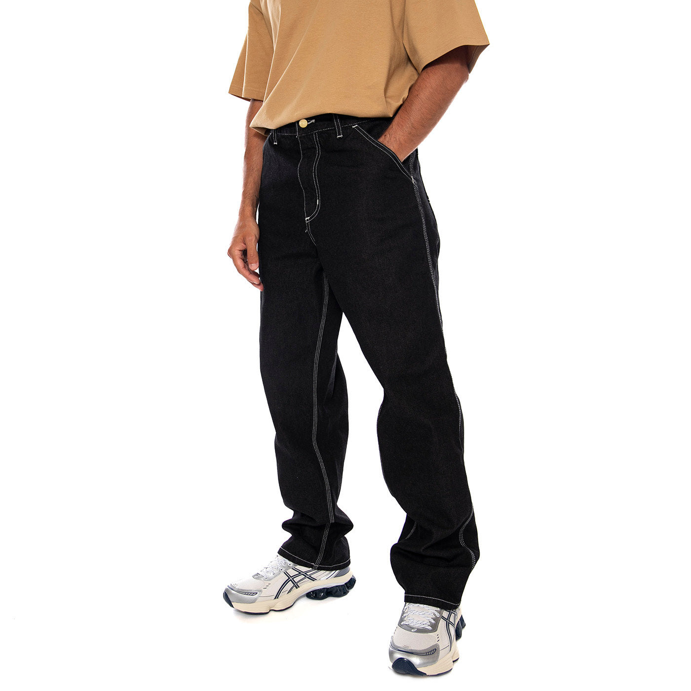 SIMPLE PANT BLACK - Pantaloni Denim Jeans Uomo Neri I022947 892Y CARHARTT WIP 