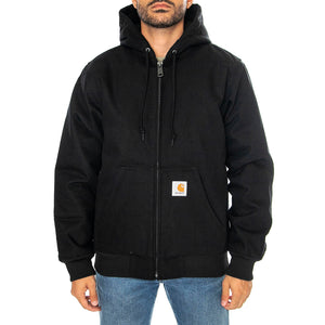 ACTIVE JACKET BLACK - Giacca con Cappuccio Uomo Nera I023083 8901 CARHARTT WIP 