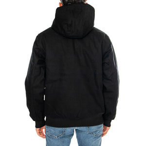 ACTIVE JACKET BLACK - Giacca con Cappuccio Uomo Nera I023083 8901 CARHARTT WIP 