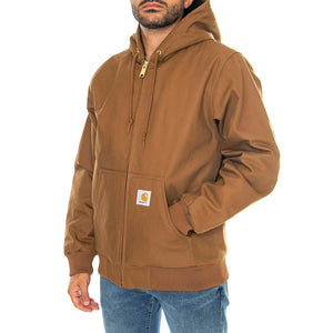 ACTIVE JACKET HAMILTON BROWN - Giacca con Cappuccio Uomo Marrone I023083 HZ01 CARHARTT WIP 