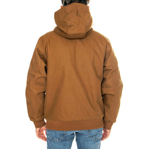 ACTIVE JACKET HAMILTON BROWN - Giacca con Cappuccio Uomo Marrone I023083 HZ01 CARHARTT WIP 