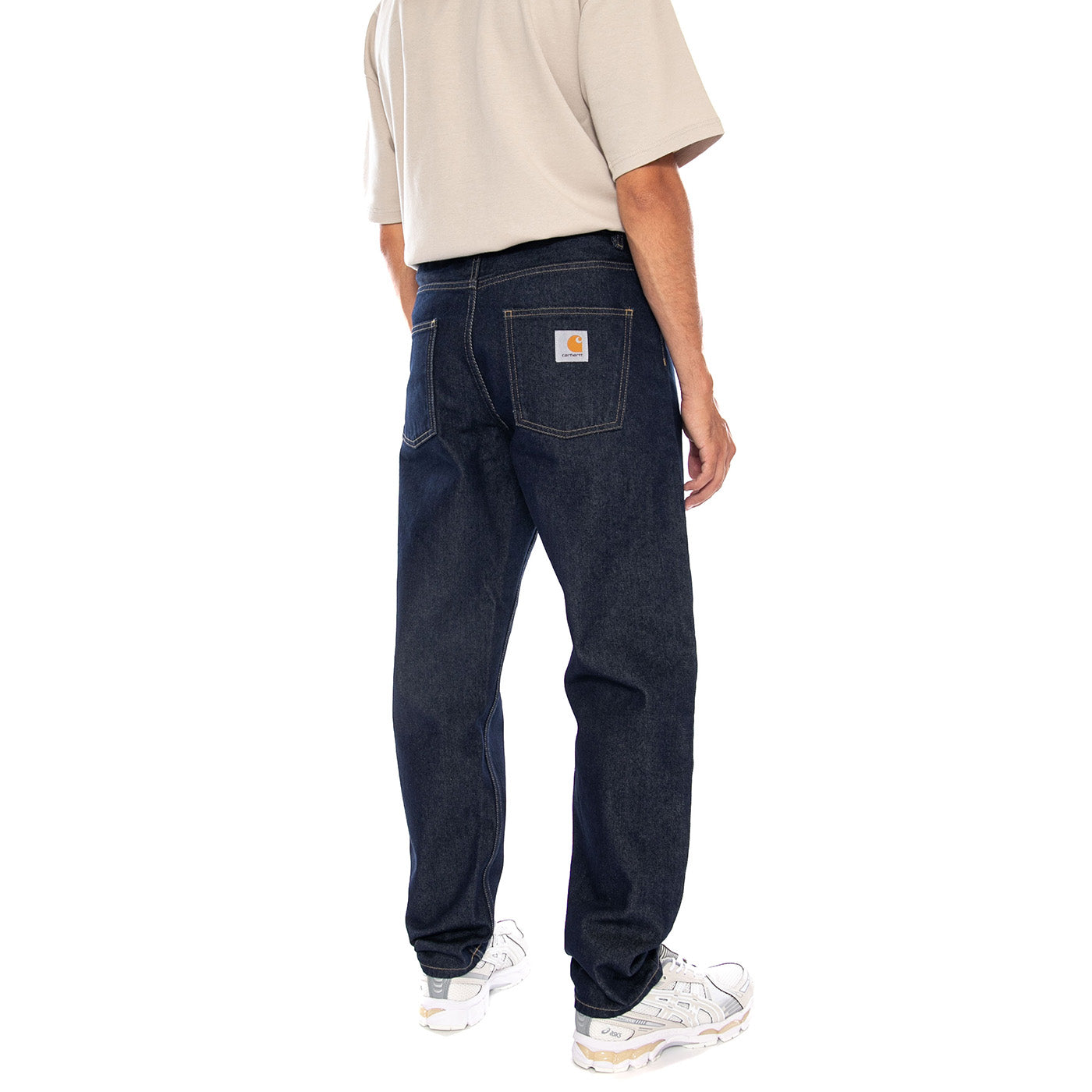 NEWEL PANT BLUE / ONE WASH - Pantaloni Denim Jeans Uomo Blu I029208 012Y CARHARTT WIP 