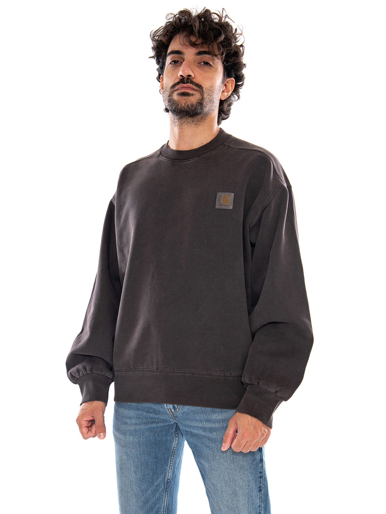 Vista Sweat Tobacco Garment Dyed - Felpa Girocollo Uomo Marrone I029522 47GD CARHARTT WIP 