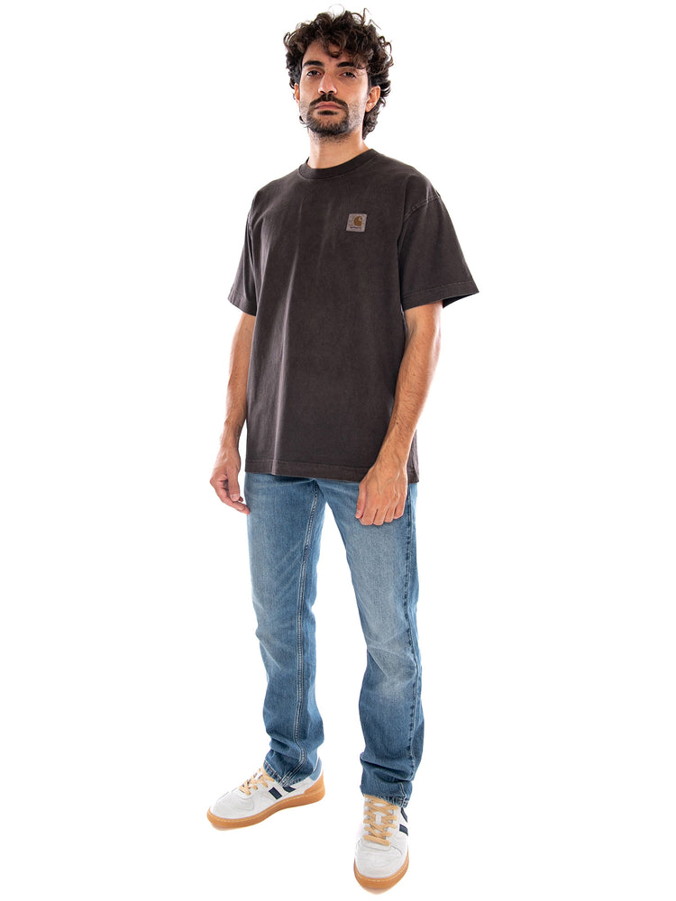 S/S Vista T-Shirt Tobacco Garment Dyed - Maglietta Girocollo Uomo Marrone I030780 47GD CARHARTT WIP 