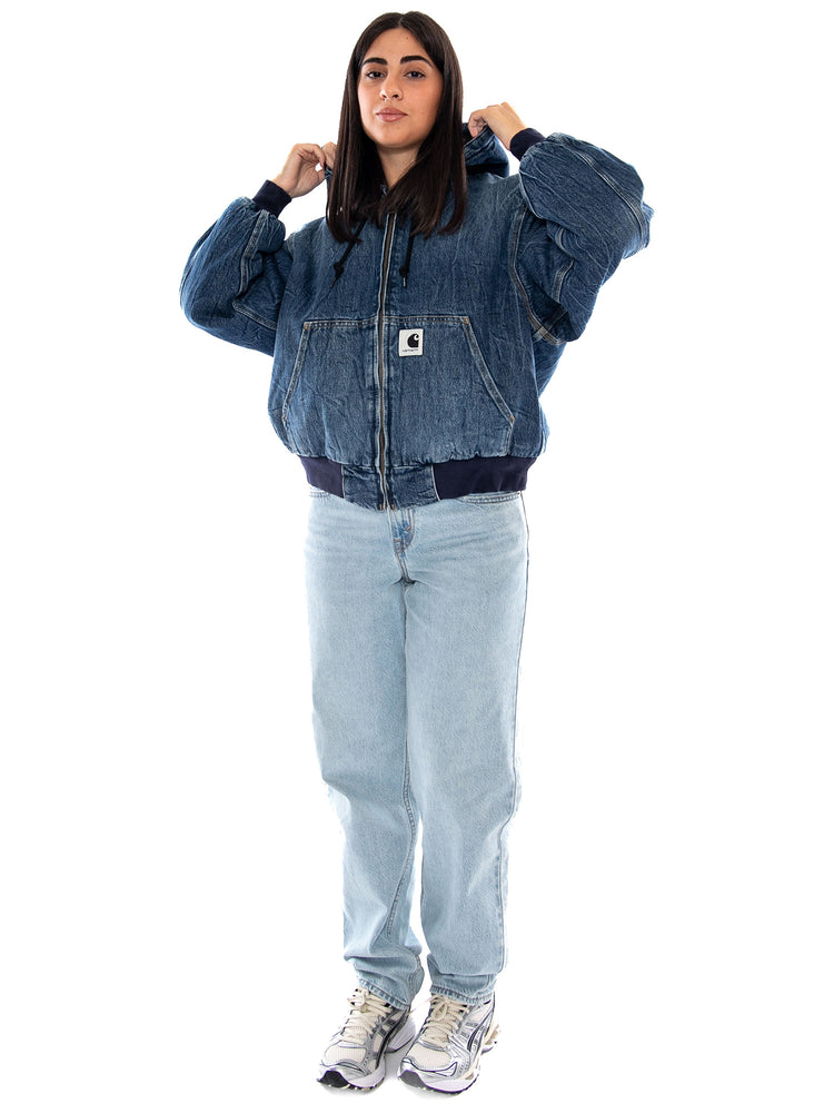Carhartt WIP W' OG Active Jacket Blue Marble - Giacca Donna Blu<BR/><BR/> I032240 017X CARHARTT WIP 