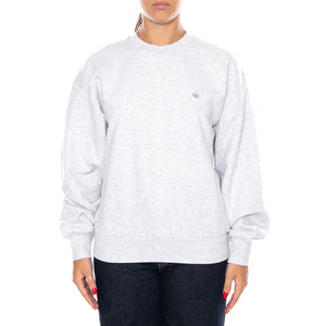 W' CASEY SWEATSHIRT ASH HEATHER / SILVER - Felpa Girocollo Donna Grigia I032643 1DQXX CARHARTT WIP 