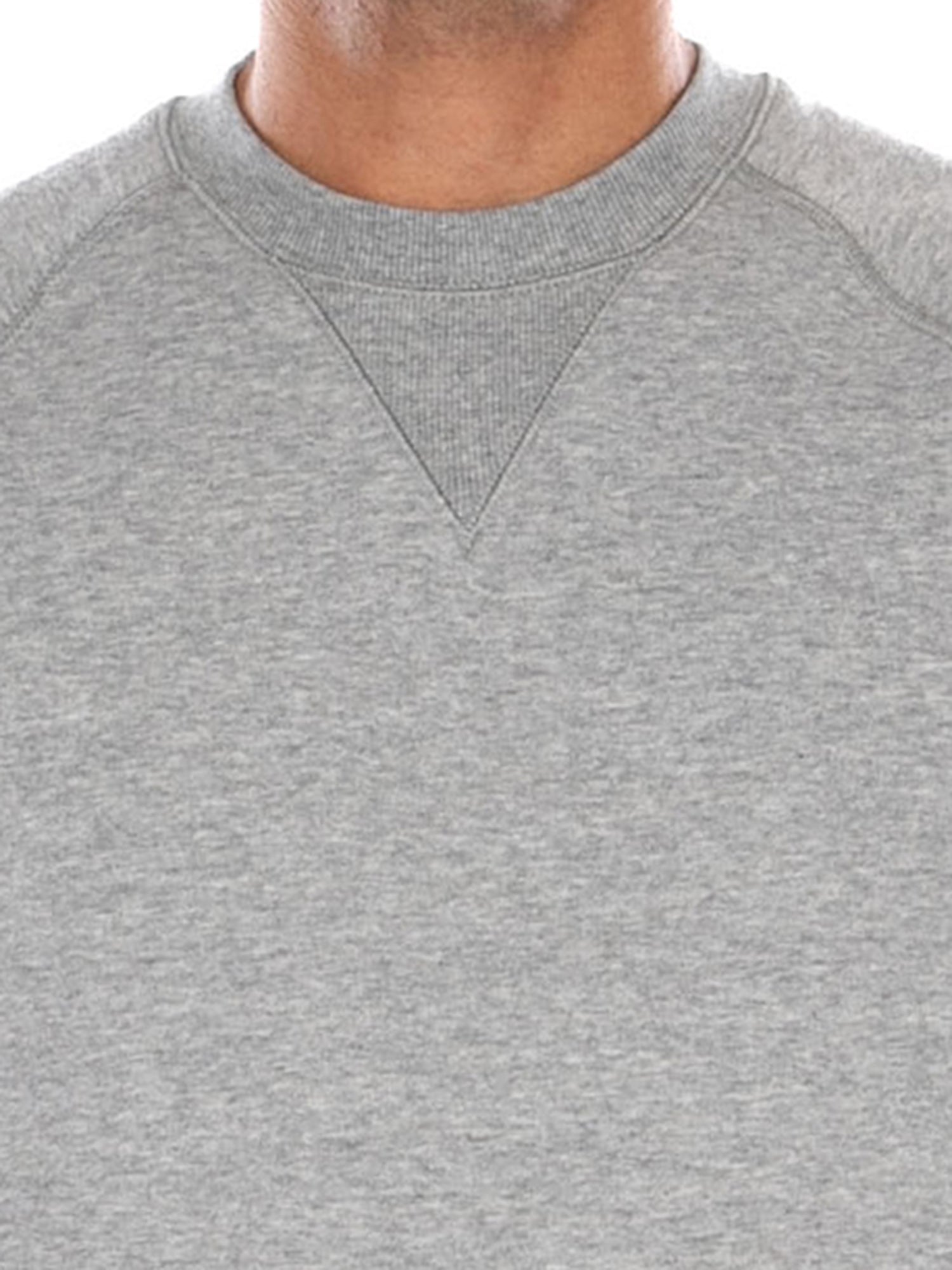 CARHARTT WIP CHASE SWEAT GREY HEATHER / GOLD - Felpa Girocollo Uomo Grigia I033660 00MXX CARHARTT WIP 