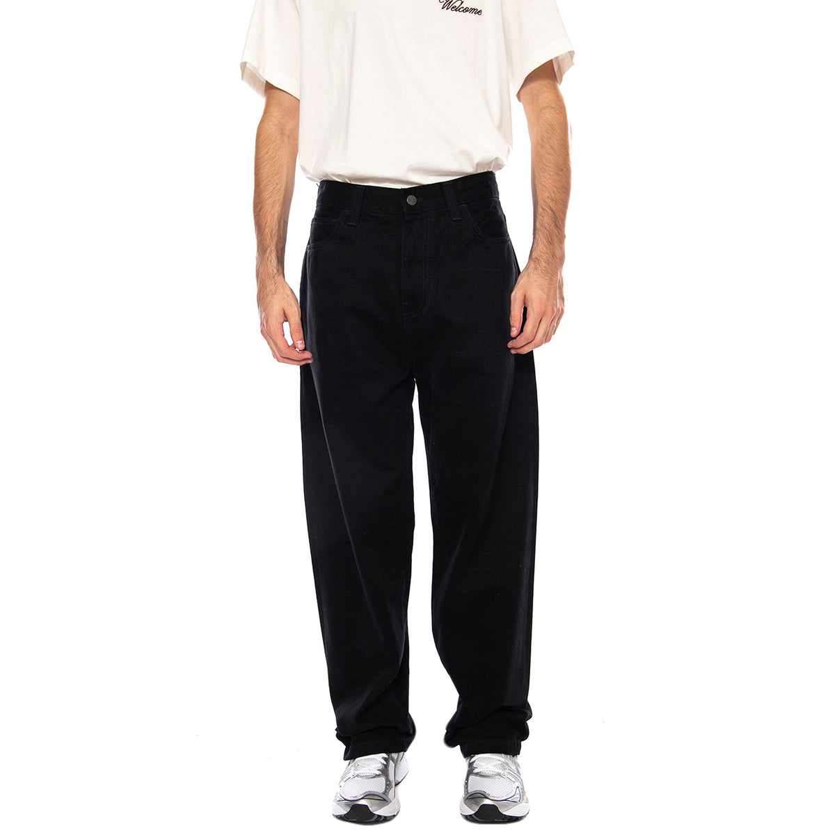 LANDON PANT BLACK - Pantaloni Uomo Neri I033756 8902 CARHARTT WIP 