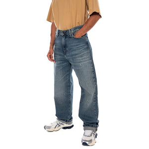 LANDON PANT BLUE - Pantaloni Denim Jeans Uomo Blu I034733 01EJ CARHARTT WIP 
