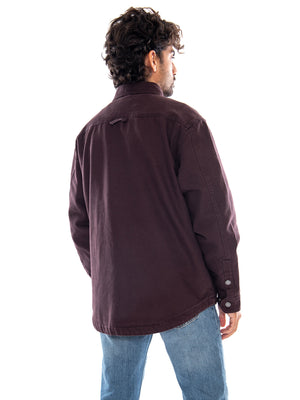 SELBY SHIRT JAC PALISANDER - Giacca Uomo Marrone I035305 33HXX CARHARTT WIP 