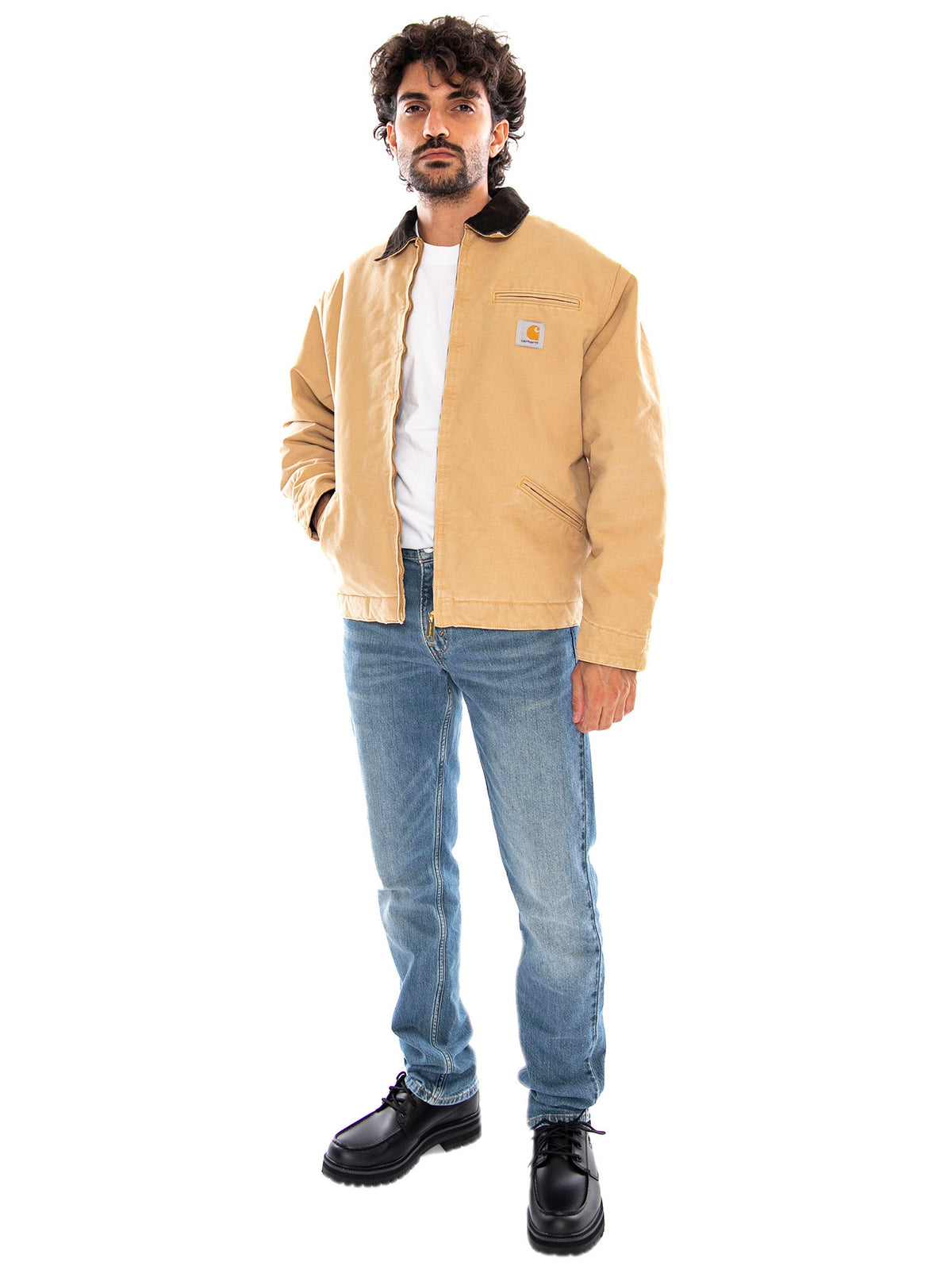 OG Detroit Jacket Tobacco Stone Canvas - Giacca Uomo Marrone I035614 3WQ4O CARHARTT WIP 