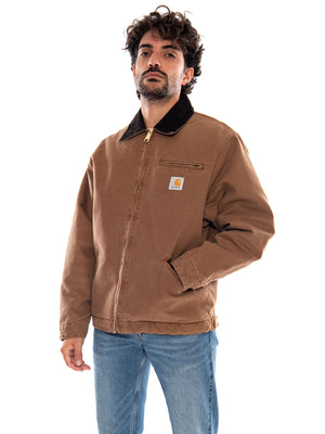 OG Detroit Jacket Tobacco Stone Canvas - Giacca Uomo Marrone<BR/><BR/> I035614 3XA4O CARHARTT WIP 