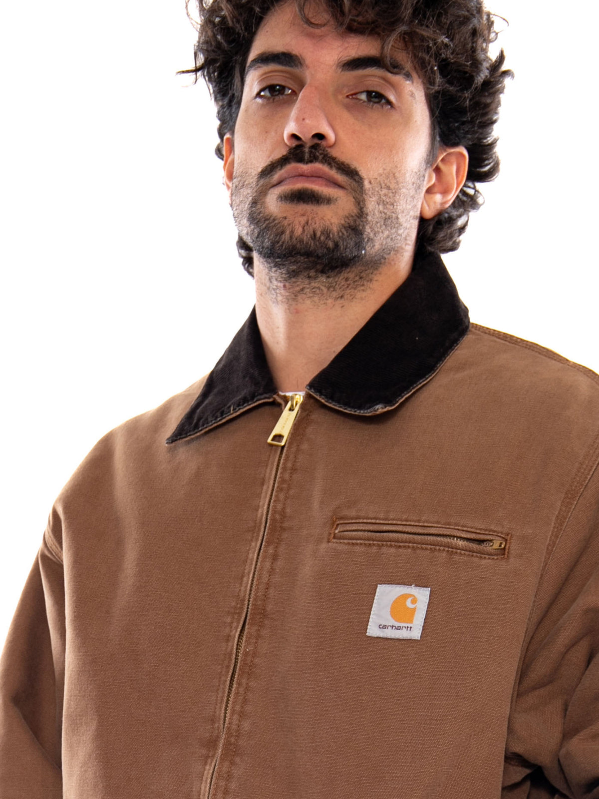 OG Detroit Jacket Tobacco Stone Canvas - Giacca Uomo Marrone<BR/><BR/> I035614 3XA4O CARHARTT WIP 