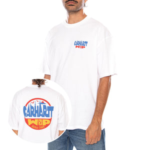 S/S LUGGAGE LABEL T-SHIRT - Maglietta Girocollo Uomo Bianca I036892 02XX CARHARTT WIP 