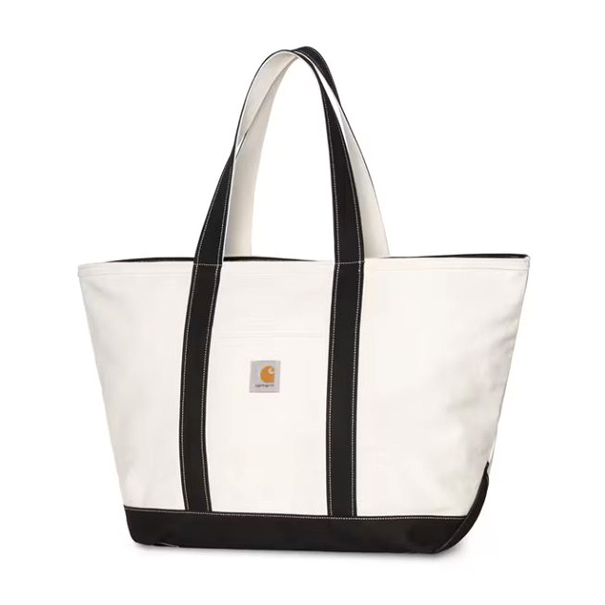 CANVAS BEACH TOTE NATURAL / BLACK - Borsa Tote Shopping Bianca I036926 1K6XX CARHARTT WIP 