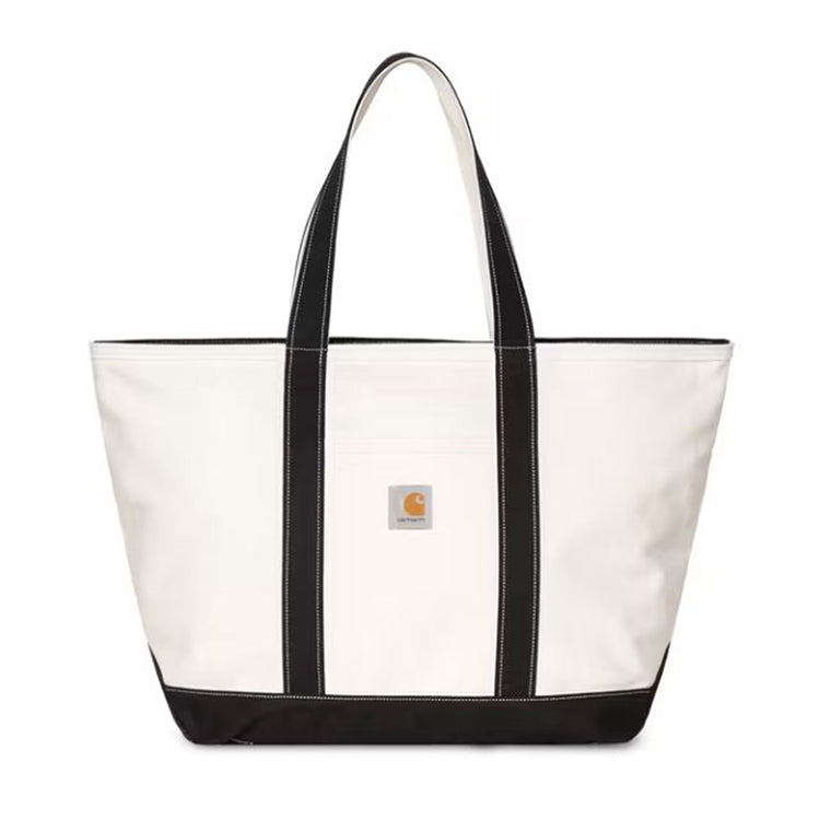 CANVAS BEACH TOTE NATURAL / BLACK - Borsa Tote Shopping Bianca I036926 1K6XX CARHARTT WIP 