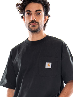S/S Work Pocket T-Shirt Raven - Maglietta Girocollo Uomo Verde I037015 3T6XX CARHARTT WIP 