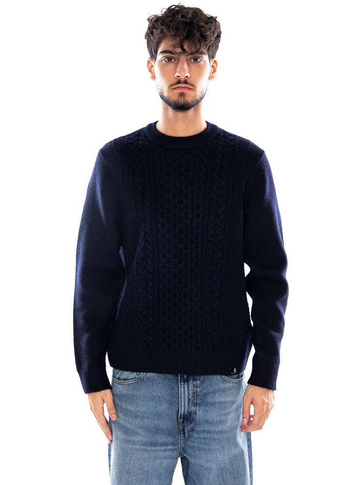 CASTER KNIT SWEATER DARK NAVY - Maglione Uomo Blu I037034 1CXX CARHARTT WIP 