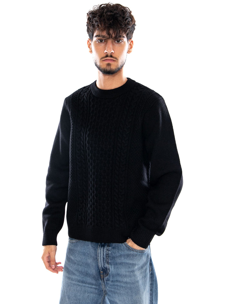 CASTER KNIT SWEATER BLACK - Maglione Uomo Nero I037034 89XX CARHARTT WIP 