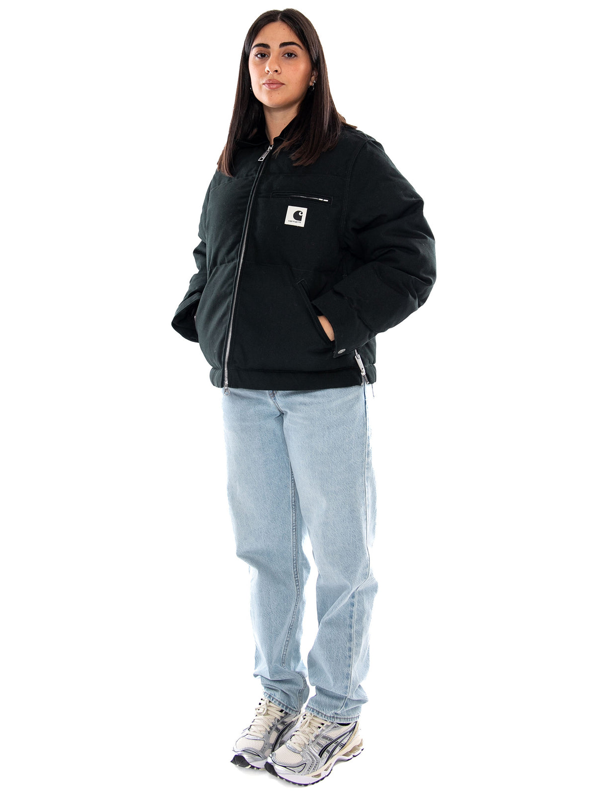 Carhartt WIP W' Raymond Jacket Raven / Black - Giacca Donna Grigio Scuro e Nera<BR/><BR/> I037039 3WMXX CARHARTT WIP 