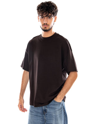 S/S CHAPTER SCRIPT T-SHIRT TOBACCO / WHITE - Maglietta Girocollo Uomo Marrone I037112 3XNXX CARHARTT WIP 