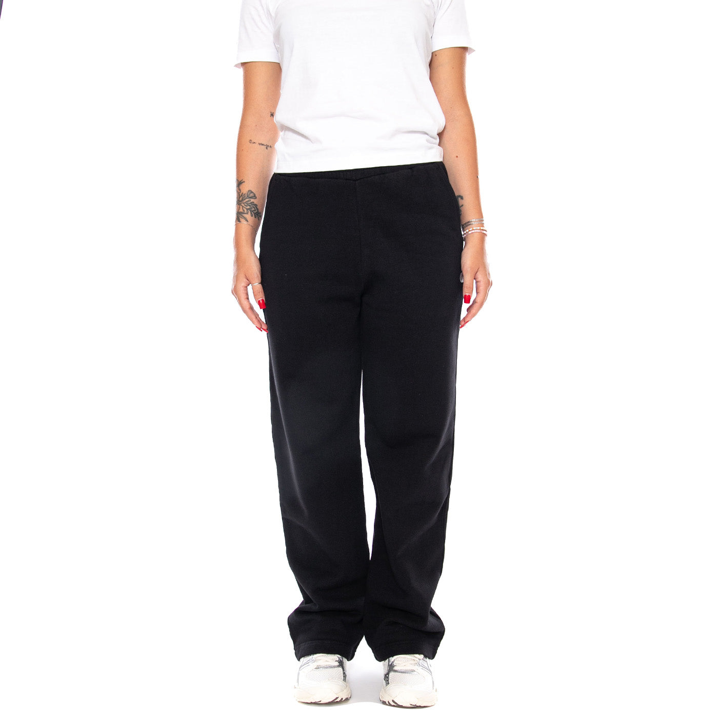 W' CASSIE SWEAT PANT BLACK / SILVER - Pantaloni Donna Neri I037149 0M4XX CARHARTT WIP 