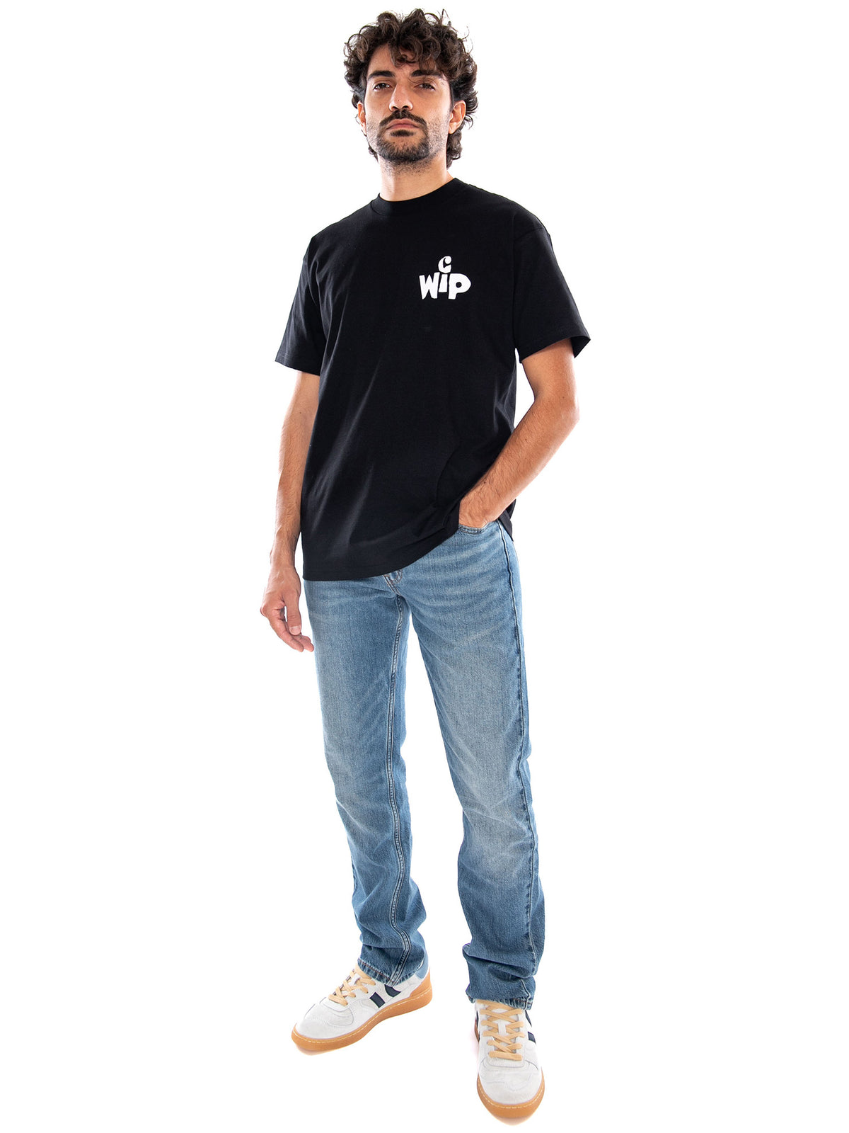 S/S Cutout T-Shirt Black - Maglietta Girocollo Uomo Nera I037221 89XX CARHARTT WIP 