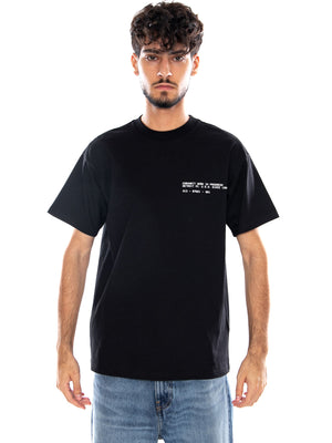 S/S FEATHER PROGRESS T-SHIRT BLACK - Maglietta Girocollo Uomo Nera I037227 89XX CARHARTT WIP 