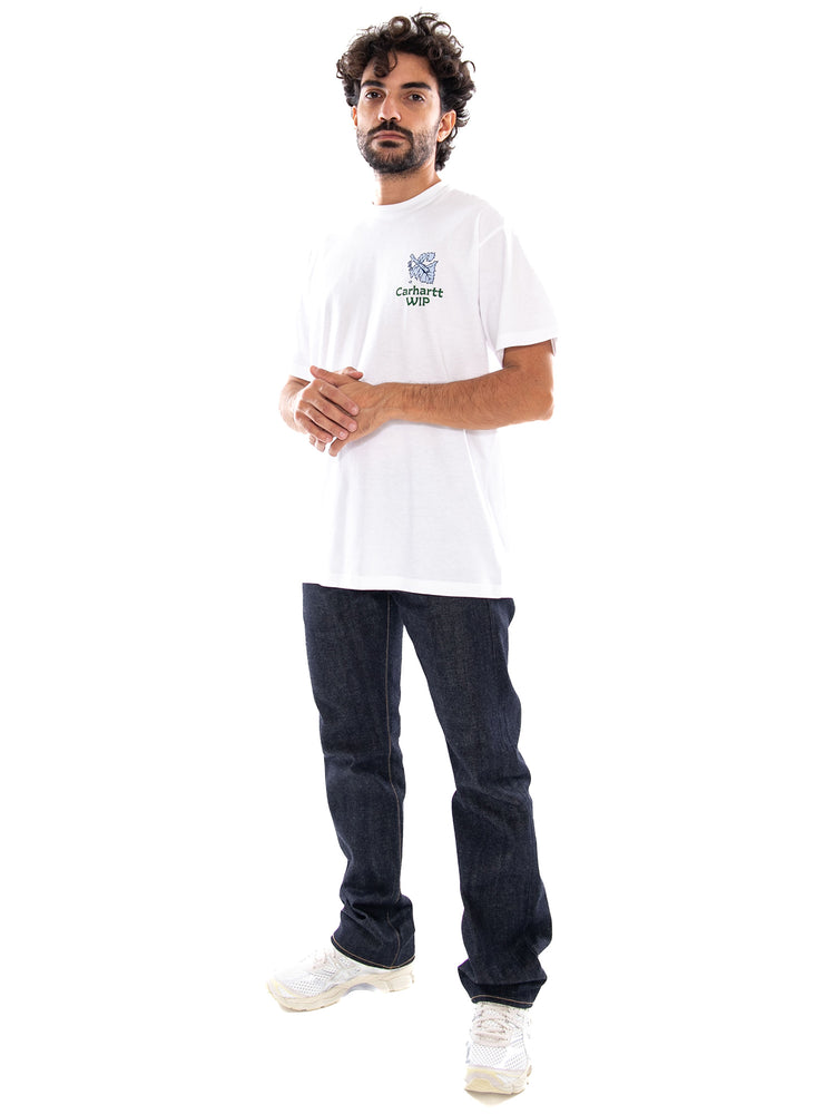 Carhartt WIP S/S Grape Picker T-Shirt White - Maglietta Girocollo Uomo Bianca I037231 02XX CARHARTT WIP 