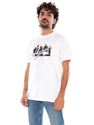 S/S Boogie Night T-Shirt White - Maglietta Girocollo Uomo Bianca<BR/><BR/> I037253 02XX CARHARTT WIP 