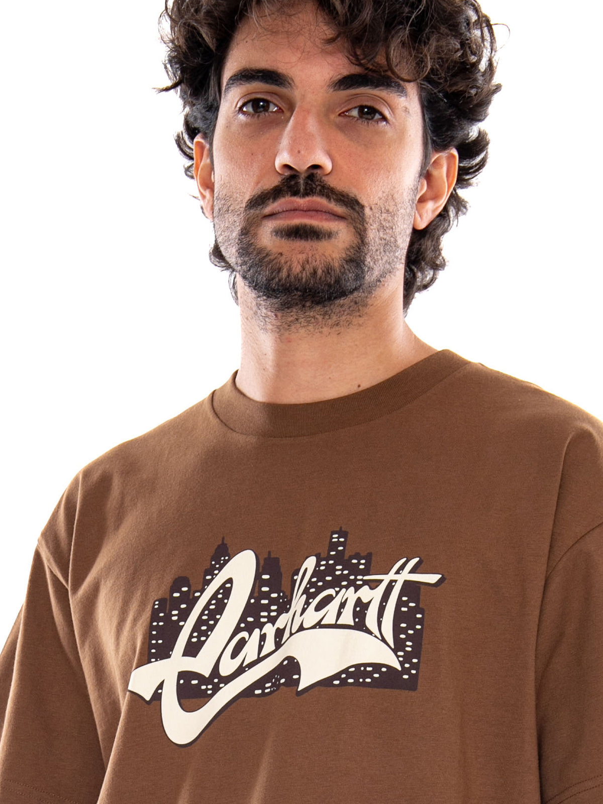 S/S Boogie Night T-Shirt WIP H Brown - Maglietta Girocollo Uomo Marrone I037253 3TGXX CARHARTT WIP 