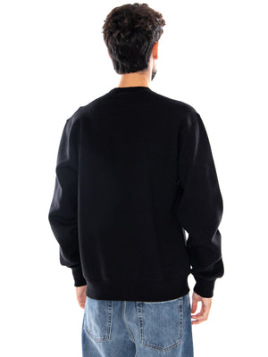 WIRELESS SWEAT BLACK / WHITE - Felpa Girocollo Uomo Nera I037279 K02XX CARHARTT WIP 