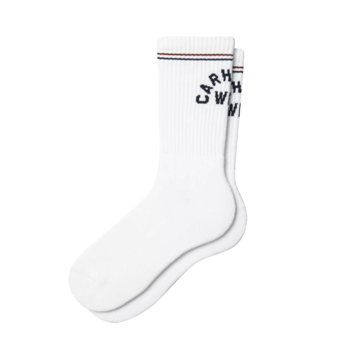 ARCH SCRIPT SOCKS WHITE / DARK NAVY - Calzini Bianchi I037302 12HXX CARHARTT WIP 