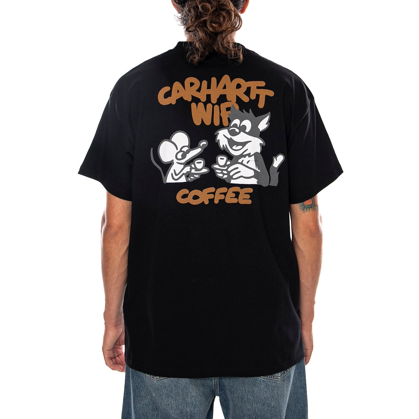 S/S COFFEE BREAK T-SHIRT BLACK - Maglietta Girocollo Uomo Nera I037446 89XX CARHARTT WIP 
