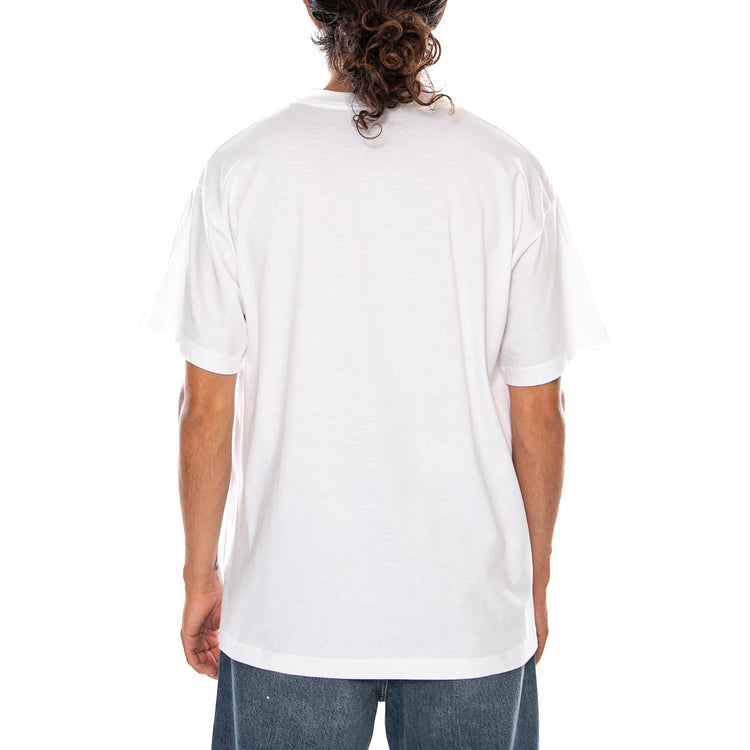 S/S COLUMN T-SHIRT WHITE - Maglietta Girocollo Uomo Bianca I037542 02XX CARHARTT WIP 