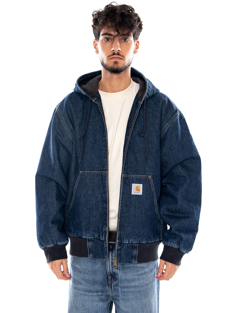OG ACTIVE JACKET BLUE STONE WASHED - Giacca Uomo Blu I037581 0106 CARHARTT WIP 