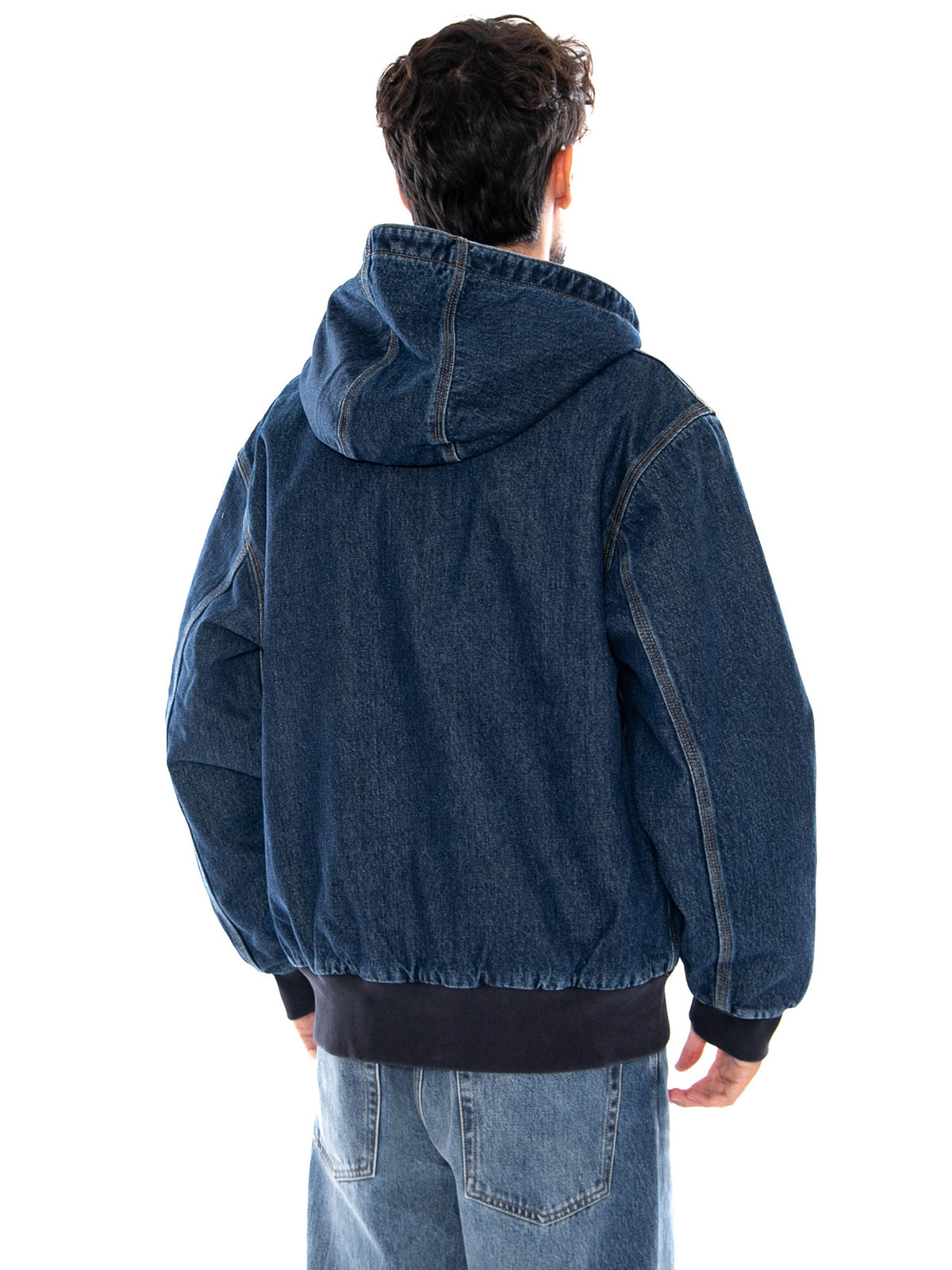 OG ACTIVE JACKET BLUE STONE WASHED - Giacca Uomo Blu I037581 0106 CARHARTT WIP 
