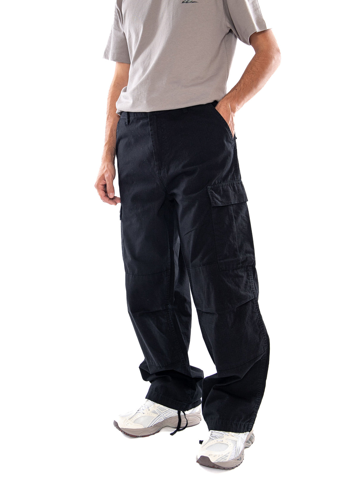 Carhartt WIP OG Cargo Pant Black - Pantaloni Cargo Uomo Neri I037585 8906 CARHARTT WIP 