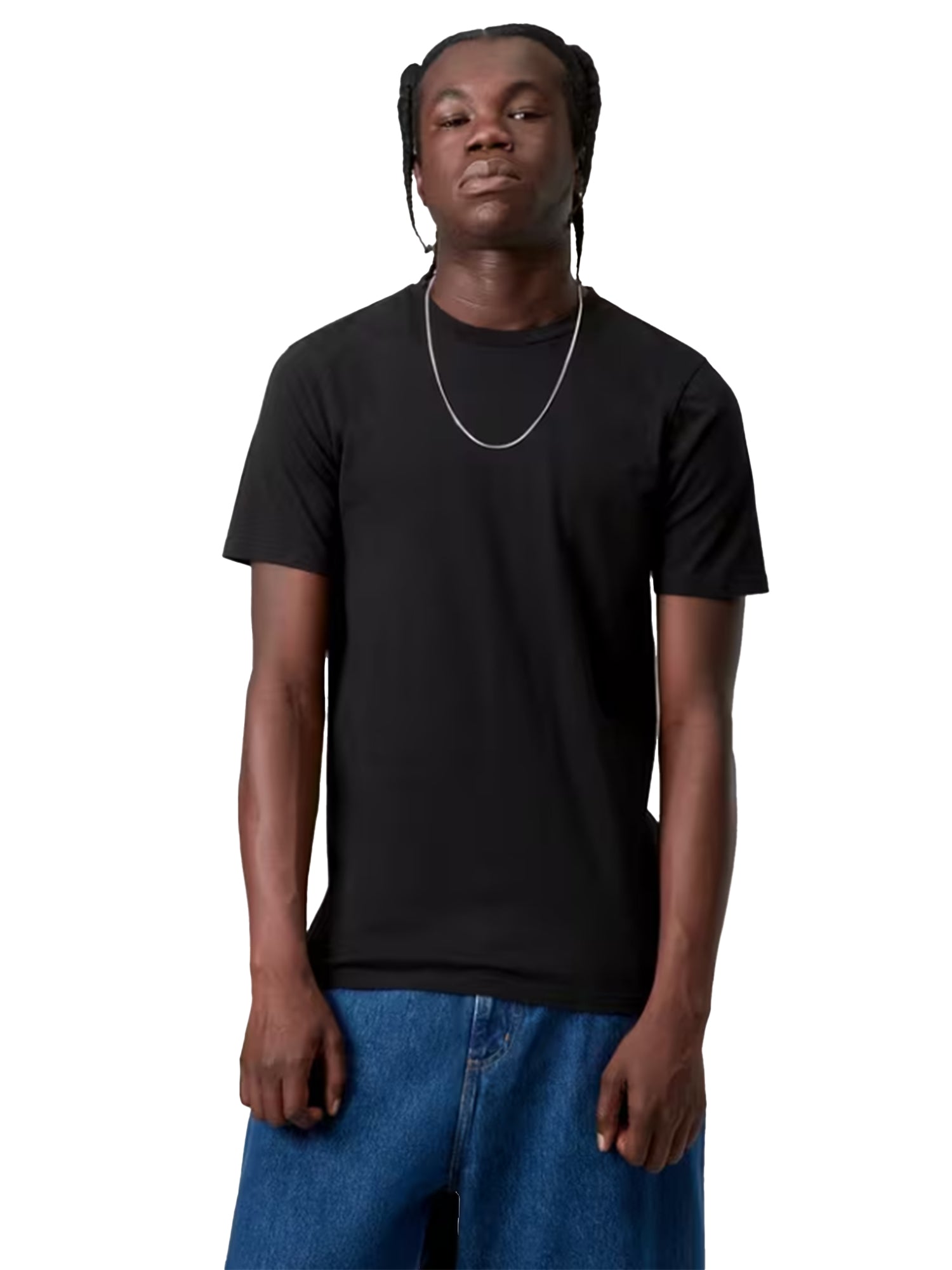 CARHARTT WIP STANDARD CREW NECK 2 PACK T-SHIRT BLACK / BLACK - Set da Due Magliette Girocollo Uomo Nere I037601 933XX CARHARTT WIP 