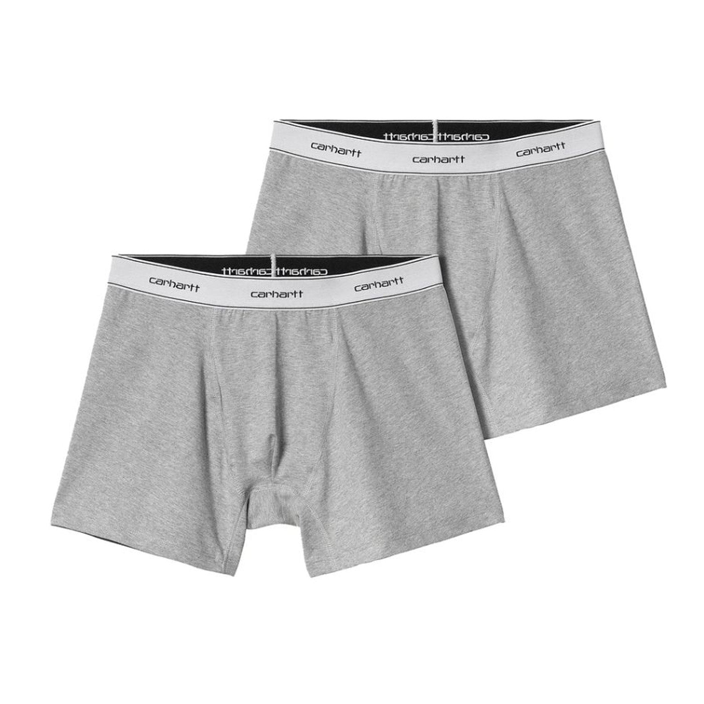 COTTON TRUNKS GREY HEATHER - Set da Due Paia di Boxer Uomo Grigi I037602 14FXX CARHARTT WIP 