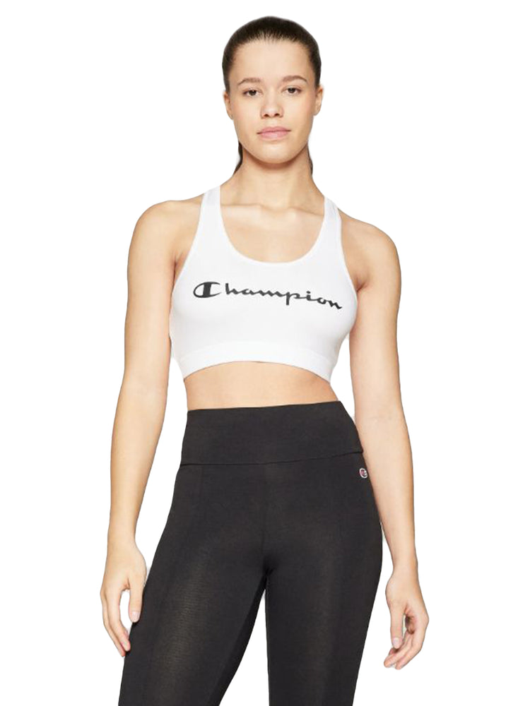 2-PACK BRA WHITE - Set da 2 Pezzi Top Attillato Donna Bianco 114596 WW001 CHAMPION 